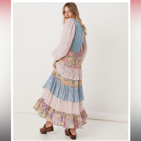 Spell and The Gypsy Collective Dolly Ra Ra Patchwork Gown NWT! - Picture 5 of 9